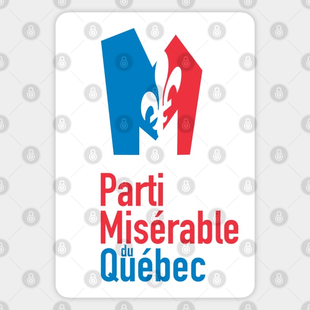 Parti Misérable du Québec Sticker by Francis Paquette